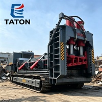 Cisaille hydraulique automotrice à portique, éprouvée par le temps, pour la découpe mobile de ferraille et la destruction de déchets métalliques