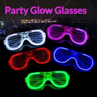 Lunettes LED Lumineuses à Lumière Froide pour Fêtes, Bars, Trampolines, Célébrités d'Internet, Festivals de Musique, Accessoires de Soutien Lumineux, Cadeau