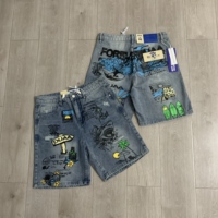 Shorts en jean décontractés pour hommes et femmes, imprimés créatifs et tendance, les plus vendus en Europe, vente en gros DUAA