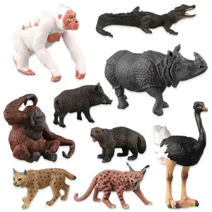 厂家直销野生动物模型仿真玩具野猪鸵鸟红猩猩
