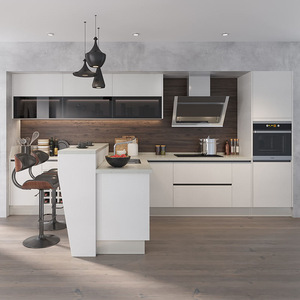 Livraison rapide Armoire de cuisine américaine personnalisée modulaire au design moderne en bois massif avec installation facile Caractéristiques multifonctionnelles - Product Image 2