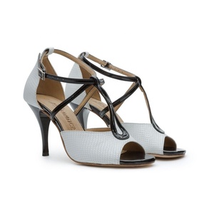 Reseller sepatu dansa BD sepatu Latin Salsa Ballroom 10cm sepatu hak pensil wanita sandal bertumit sepatu Tango untuk wanita kualitas tinggi - Product Image 1