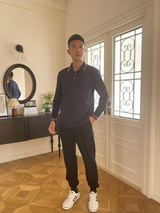 Ropa Sostenible al por Mayor, Camisetas de Golf Casuales Lisas de Alta Calidad, Tallas Grandes, con Logotipo Personalizado, Antiarrugas, Tejidas para Hombre - Product Image 4