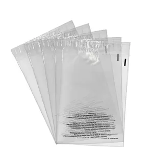FBA Transparent 1.5mil Plastic Poly Bag With Suffocation Warning Printing