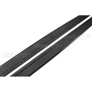 Extensions de jupes latérales en fibre de carbone sèche, style MP, avec extensions de bas de caisse, séparateurs, diffuseurs, ailerons et lames pour BMW F80 F82 F83 M3 M4 2014-2020 - Product Image 4