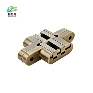 Anti-brass 30kg Hidden Hinge 180 Degree Concealed Cross Silent Screws Installation Cross Hinges for Wooden Door Bld-f3-6 180 - Product Image 2
