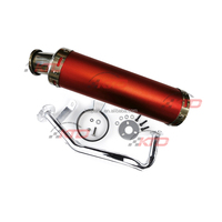 KTD modifiye motosiklet egzoz borusu GY6 50 taklit karbon fiber renk 50cc Scooter yarış susturucu kafa bağlantı başlık boru