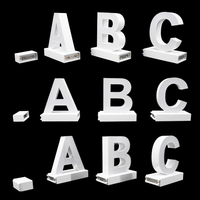 ABCMIX DIY Rectangle LED Lettre Signe Boîte À Lumière Magnétique LED Alphabets Caractéristique Décorative