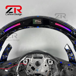 Volant en carbone forgé personnalisé avec LED pour Volkswagen ID7 ID3 <span class=keywords><strong>VW</strong></span> MK8 Golf8 <span class=keywords><strong>Touareg</strong></span> Golf GTI <span class=keywords><strong>R</strong></span> Accessoires intérieurs de voiture de sport - Product Image 3