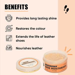 Achetez un hydratant pour chaussures en cuir naturel, une crème conditionneuse et lustrante pour chaussures en cuir, restaure la brillance et la douceur - Product Image 5