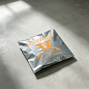 Silver Gray Custom Print Poly Mailers <b>Waterproof</b> Self Seal Outdoor Clothing Shipping Bags For Sportswear Boutique Packing - Product Image 1