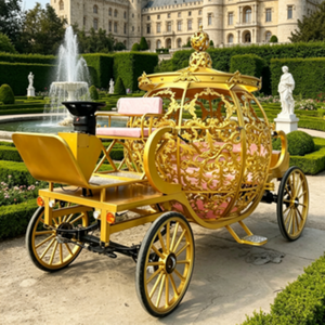 Chariot de mariage en forme de citrouille de haute qualité pour photos, excursions panoramiques, défilés de festivals et usage commercial, <span class=keywords><strong>prix</strong></span> abordable sur mesure - Product Image 2