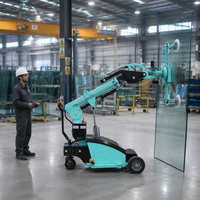 Robot Pengangkat Kaca Vakum Hidrolik 500kg Mesin Pengangkat Cangkir Hisap Elektrik dengan Rotasi 360 Derajat