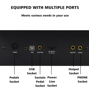 Clavier électronique portable professionnel 88 touches Beisite S-197, orgue numérique MIDI, instrument léger et élégant, fabrication OEM - Product Image 4