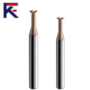 Fresa de Carburo Sólido KF de 4 Filos con Recubrimiento <span class=keywords><strong>TiNC</strong></span> para Perfiles de Metal CNC, Amplio Rango de Dureza, Bajo Desgaste - Product Image 1
