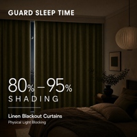 Rideaux occultants 90% en lin naturel imperméable, sur mesure, thermiques et insonorisants pour hôtels, chambres et usage commercial (vente en gros)