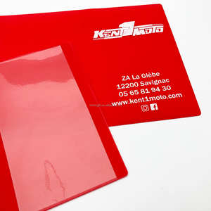 Porte-Documents Voiture Pliant à Trois Volets Personnalisé avec Logo France, Étui en Plastique pour <span class=keywords><strong>Carte</strong></span> <span class=keywords><strong>Grise</strong></span> et Permis de Conduire, Idéal pour l'Assurance - Product Image 3
