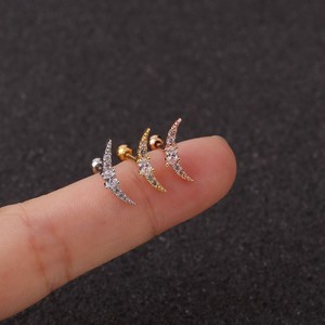 Orecchini <span class=keywords><strong>Piercing</strong></span> in Acciaio Inossidabile <span class=keywords><strong>Argento</strong></span> e Oro Rosa, 3 Colori Misti, per Conch, Helix, Tragus, Daith, 6mm, Regalo di Nozze - Product Image 6