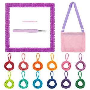 Jouets éducatifs tissage artisanat boucles <span class=keywords><strong>KidsToys</strong></span> pour filles cadeaux créatifs Kit d'artisanat Kit de tricot - Product Image 5