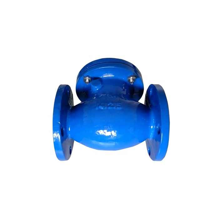 DN50-DN600mm F6 Check Valve DIN3352 Ductile Cast Iron Gray Non Return Swing Check Valve with Flange End