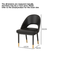 Chaise de salle à manger de restaurant en cuir PU de haute qualité, durable et moderne, chaise de table, canapé, mobilier commercial de restaurant