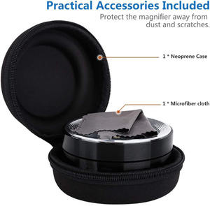 3X चश्मा शीशा गुंबद रोशन डेस्कटॉप धातु दौर ताल पढ़ने के लिए उज्ज्वल एलईडी के साथ - Product Image 3