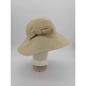 Cappello Cloche in Tela Beige M, Elegante Stile Casual Etnico - Product Image 2