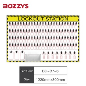BOZZYS personnalisable 1120*800mm ouvert sécurité industrielle verrouillage à point fixe/Tagout Shadowboard pour l'utilisation de la <span class=keywords><strong>porte</strong></span> - Product Image 2