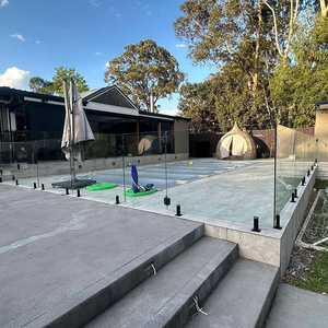 Fabrik OEM kunden spezifische rahmenlose Glas leitplanke Balustraden <span class=keywords><strong>system</strong></span> Balkon/Außen deck Geländer/Schwimmbad Zaun zum Verkauf - Product Image 1