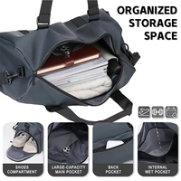 Bolsa de Viaje de Lujo Unisex con Logotipo Personalizado, Gran Capacidad, Impermeable, Ecológica, de Poliéster de Alta Densidad, OEM/ODM