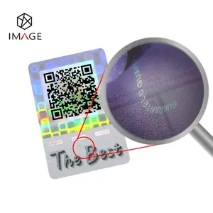 Sparkle QR Code Authentifizierung Hologramm Aufkleber für Rück verfolgbar keit