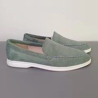 Mocassins classiques en daim pour hommes – Chaussures décontractées de luxe respirantes à enfiler pour la conduite et la marche – Style tennis