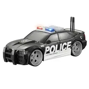 Boys Friction Toy Car Vehicle 1/16 Police Mini Car Toy Small Police Car Toys With Lighting Music