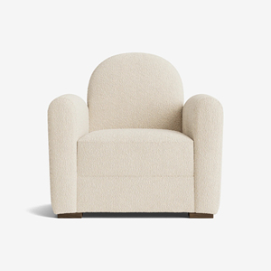 Poltrona Singola Moderna Minimalista in Stile Crema per Soggiorno, Colore Personalizzabile. - Product Image 1