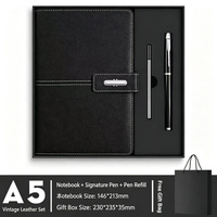 Coffret Cadeau Luxe Carnet et Stylo Personnalisable avec Logo – Journal Créatif Culturel pour Récompense d'Employés d'Entreprise et Ensembles de Carnets pour Clients