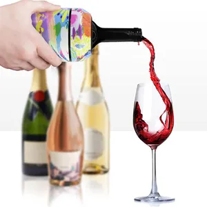 Packshine Customized Wine Bottle Chiller Insulated Double Wall Stainless Steel Customized Champagne Holder With Cooler