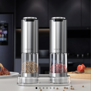 Moulin Électrique Intelligent pour Poivre et <span class=keywords><strong>Sel</strong></span> <span class=keywords><strong>de</strong></span> Mer - Version à Double Poignée - Product Image 1