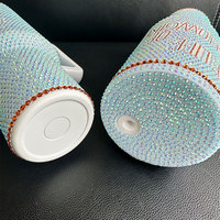 Produits Tendances 2025 Nouvelle Arrivée Gobelet Personnalisé Showgirl Strass 40oz Anti-fuite Isotherme