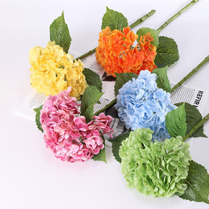 <span class=keywords><strong>Hortensia</strong></span> Artificial de Seda, Aspecto Hidratante, Estilo Europeo, Decoración para Bodas, Hogar, Sala de Estar, Proyecto de Bonsái, Impresión 3D - Product Image 1