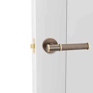 Manija de <span class=keywords><strong>Puerta</strong></span> Moderna de <span class=keywords><strong>Bronce</strong></span> Moleteado 2026, Perillas de Cobre y Latón para Cerraduras de Entrada, Privacidad y Pasaje, Accesorios al por Mayor para Uso Hotelero - Product Image 2