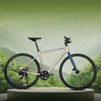 JAVA SEQUOIA Gravel Vélo de route Cadre en alliage d'aluminium 700C * 40C Pneus tout-terrain Vélo 7 vitesses LTWOO A2 pour adultes
