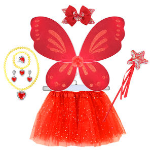 Princesa lentejuelas tutú falda <span class=keywords><strong>Mickey</strong></span> arco collar joyería estrella varita mariposa alas conjunto niña Festival fiesta disfraz - Product Image 5