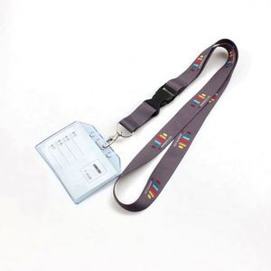 สายคล้องบัตรพีวีซีไนลอนเนื้อนุ่มใส กันน้ำ พิมพ์ซิลค์สกรีน ปรับแต่งโลโก้ สีตามสั่ง รับผลิตแบบ OEM - Product Image 6