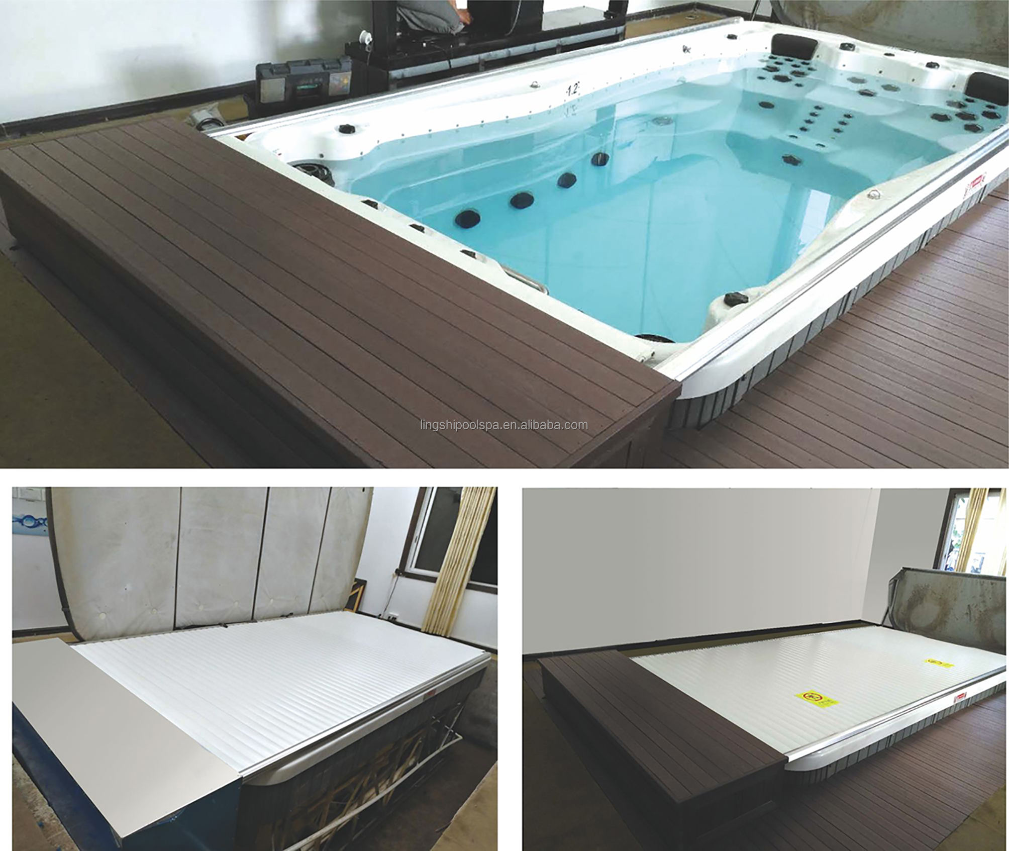 Cubierta automática para piscina con persiana