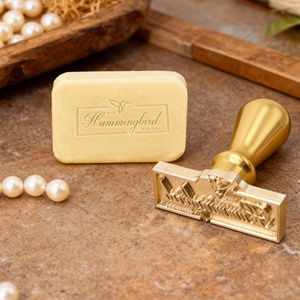 Bespoke Custom Copper <b>Soap</b> Logo Stamp-Personalized Embossing Mold for Branded Handmade <b>Soap</b> Household Product 7-Year <b>Mould</b> Life - Product Image 3