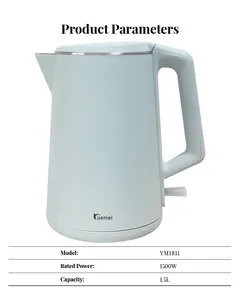 Factory Wholesale Electric Kettle For Home Energy Saving Electric Kettle With Plastic Shell Small Electric Kettle For Hotel