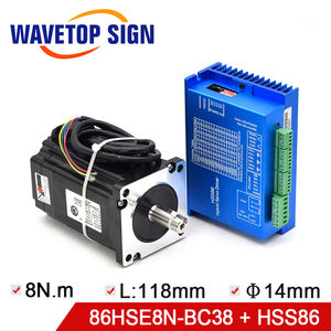 WaveTopSign NEMA 34 Torque 8N.<span class=keywords><strong>m</strong></span> Closed Loop Stepper Motor Driver 86 hse8n-bc38 + HSS86 per Co2 Laser taglio e macchina incisore - Product Image 2