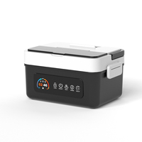 Lonchera Eléctrica Portátil OEM de 1.5L, Calentador de Alimentos de Acero Inoxidable 304, Lonchera Recargable para Auto con Temporizador para Mantener el Calor