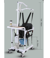 Chaise de transfert électrique contemporaine en acier, capacité 150 kg, portable, pour la maison, la salle de bain et la toilette, sécurisée