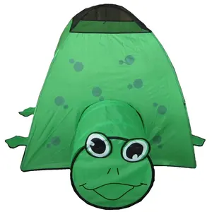 JWS-010 оптовая продажа для детей для ношения в помещении, мягкое игровое оборудование в виде милых животных лягушка детские игрушки палатка